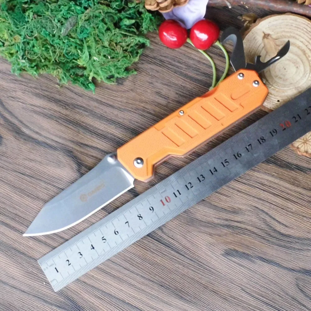 Складной нож Ganzo G735 440C многофункциональный клинок 58 60HRC рукоятка G10 для выживания
