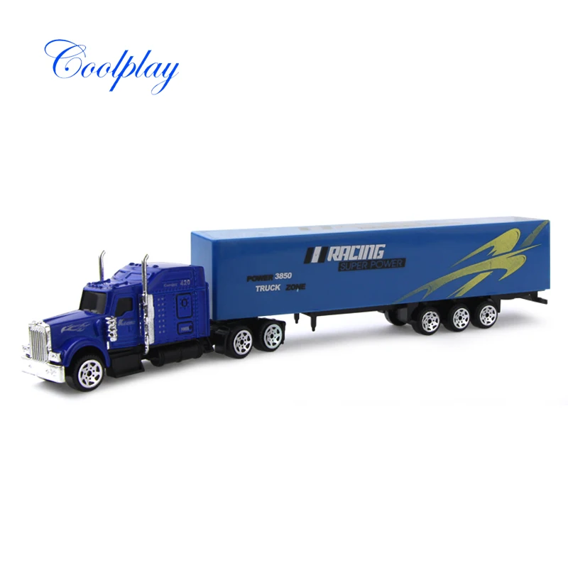 Mini Diecast Alloy & Plastic Container Truck Toy Vehicles Model Cars