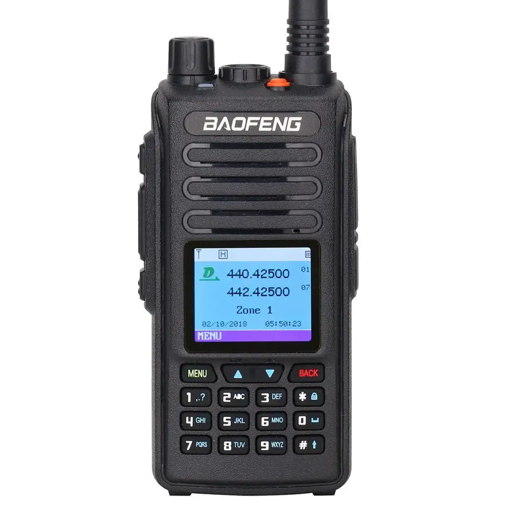 BAOFENG DM-1702(gps) рация ПМР УКВ Двухдиапазонная 136-174& 400-470 МГц Dual Time slot Tier 1& 2 Digital/Analog Ham Radio - Цвет: No GPS