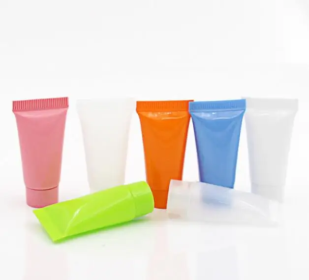

10PCS Cosmetic Soft Tube 5/10ml plastic Lotion Containers Empty Makeup squeeze tube Refillable Bottles Emulsion Cream Packaging