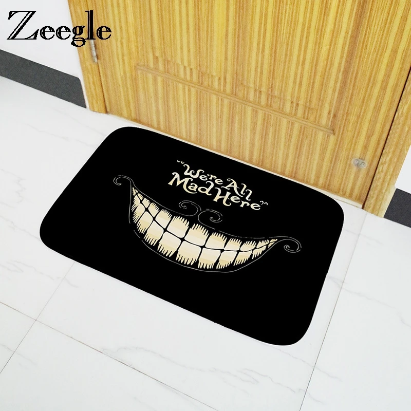 Zeegle Doormat Outdoor Welcome Entrance Mats Non-slip Area Rug For Living Room Mats Bedroom Absorbent Kitchen Rug Foot Mat