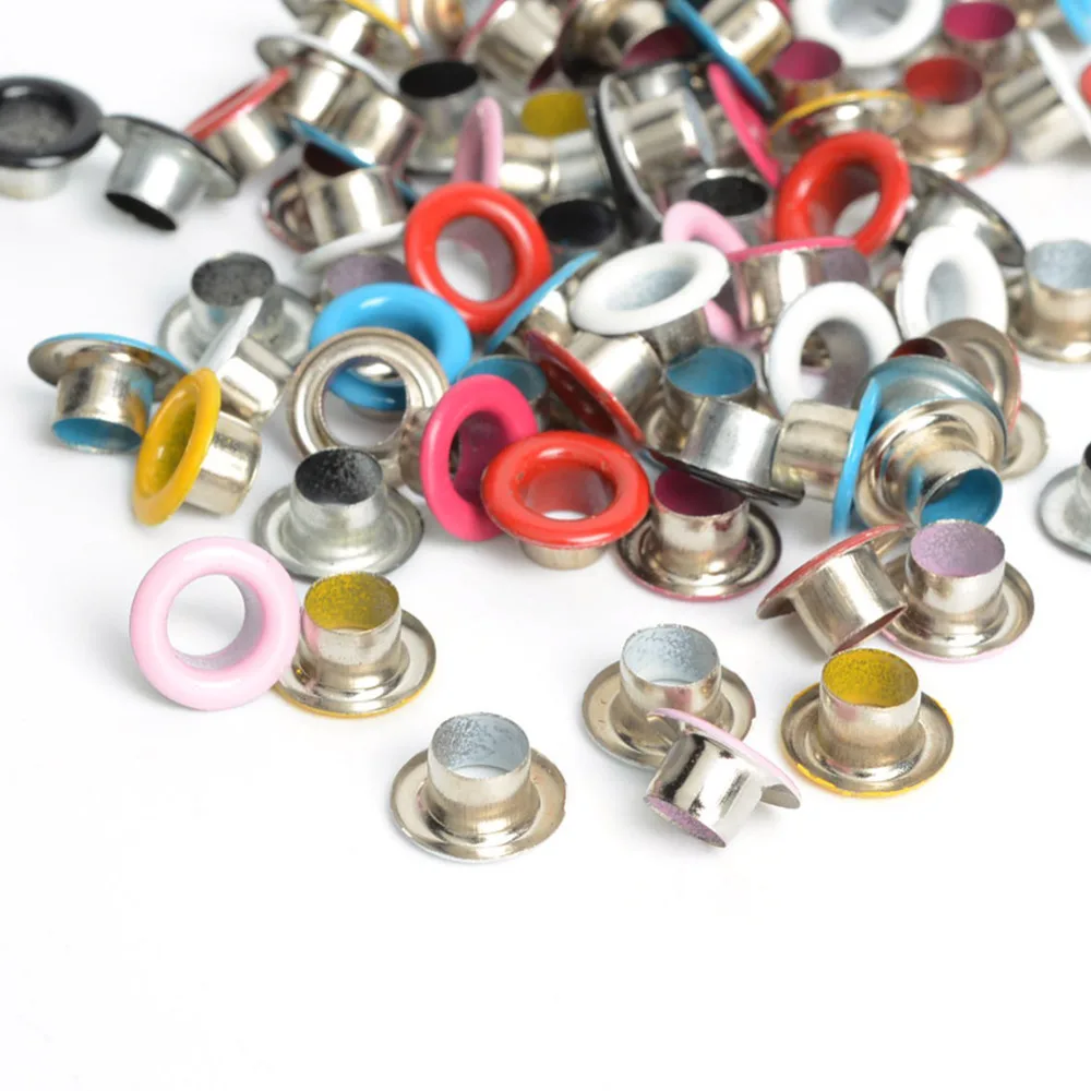 Buy 500pcs/set Scrapbook Eyelet Metal eyelets For