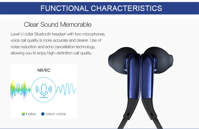 Samsung nível u bluetooth fones de ouvido