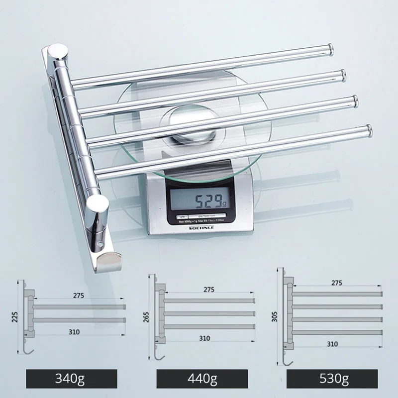 Нержавеющая сталь вешалка для полотенец вращающаяся стойка для полотенец Ванная комната Кухня настенный держатель для полотенец полированная стойка аксессуары