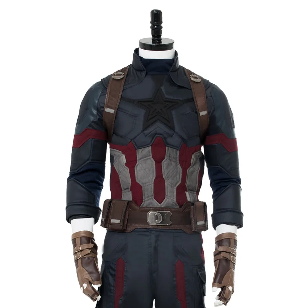 Avengers Infinity War Captain America  Cosplay Costume Steven Rogers Outfit New Version Avengers Cosplay Superhero Steven Rogers Cosplay Costume (6)