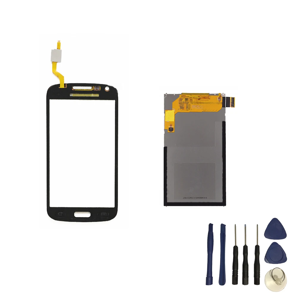 For Samsung Galaxy Core Duos i8260 i8262 Black / White Touch Screen Panel Digitizer + LCD Display Monitor Module Free Tools | Мобильные