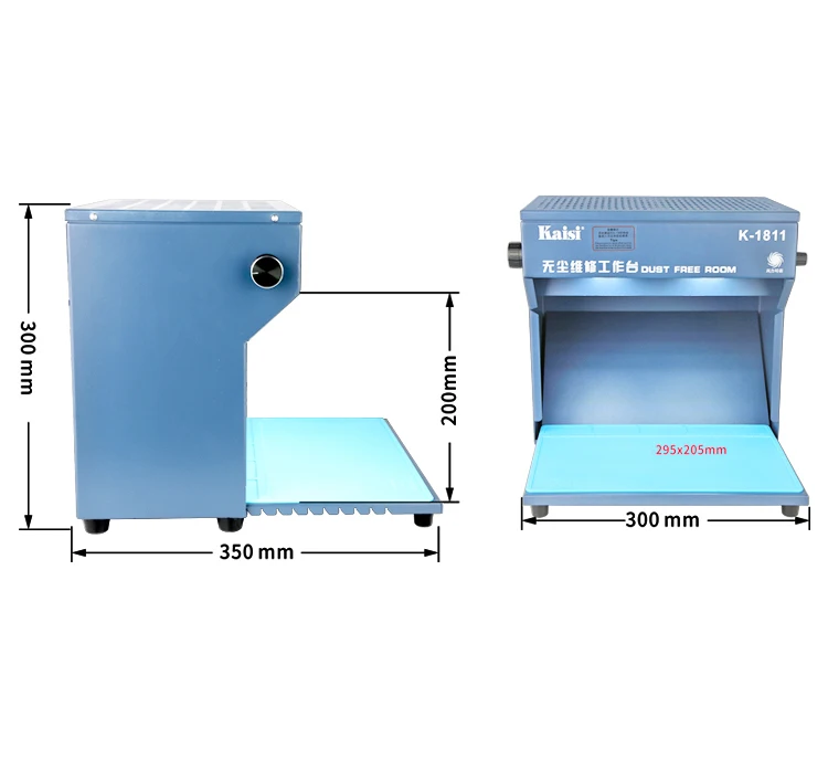 Kaisi K-1811 220 В мини чистая комната Рабочий стол телефон ЖК Ремонт машина уборка помещения