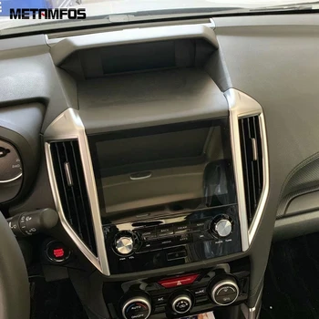 

For Subaru Forester SK 2019 Car Styling ABS Matte Middle Control Air Condition Vent Outlet Cover Trim Interior Accessories