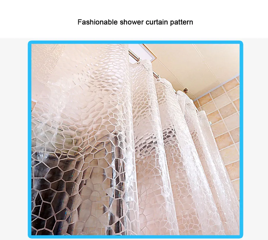 3D Waterproof Bath Curtain 6