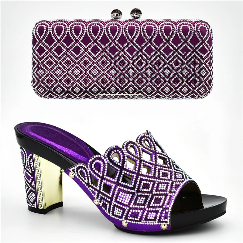 Italiano Black A silver Adornado Juegos Con pueple Bolso La Imitación Alta Calidad Diamantes red Juego Y Las Zapatos De Para Boda Mujeres Bolsos rqz7HBAr
