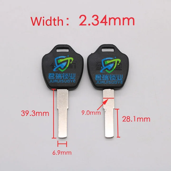 10 шт. х мотоциклов ключ эмбрион Замена Длина 39 мм JG018