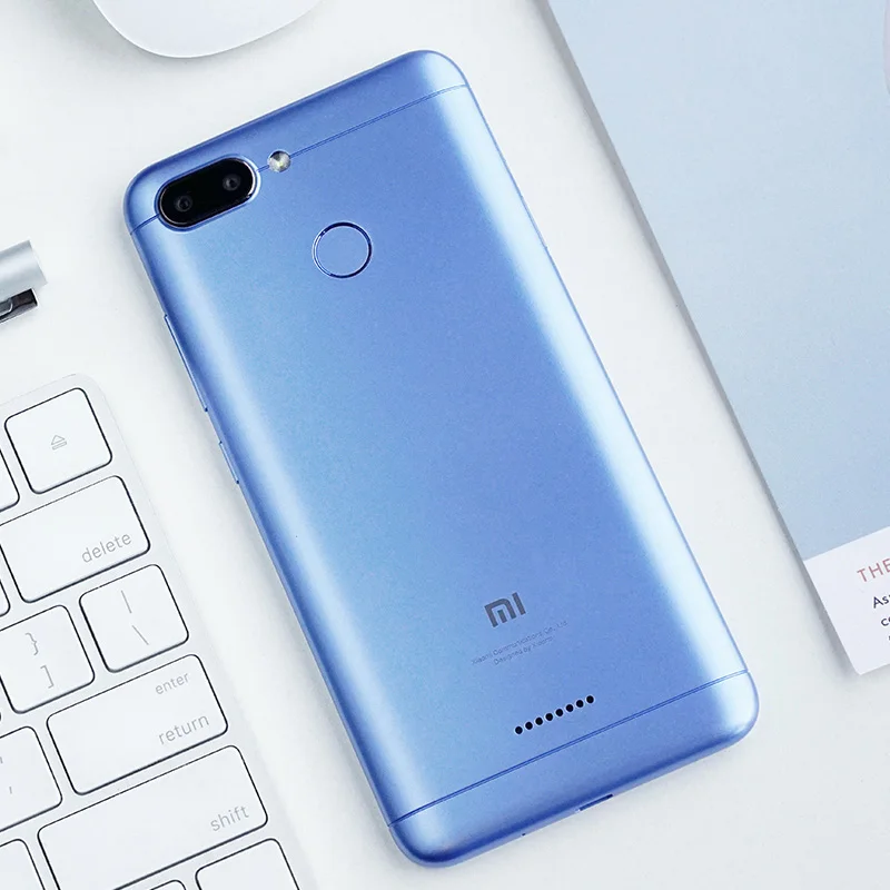 Xiaomi Redmi 6 с глобальной версией, 4 Гб ОЗУ, 64 Гб ПЗУ, мобильный телефон Helio P22, четыре ядра, 12 Мп+ 5 МП, двойная камера, 5,45 дюймов, 18:9, полный экран