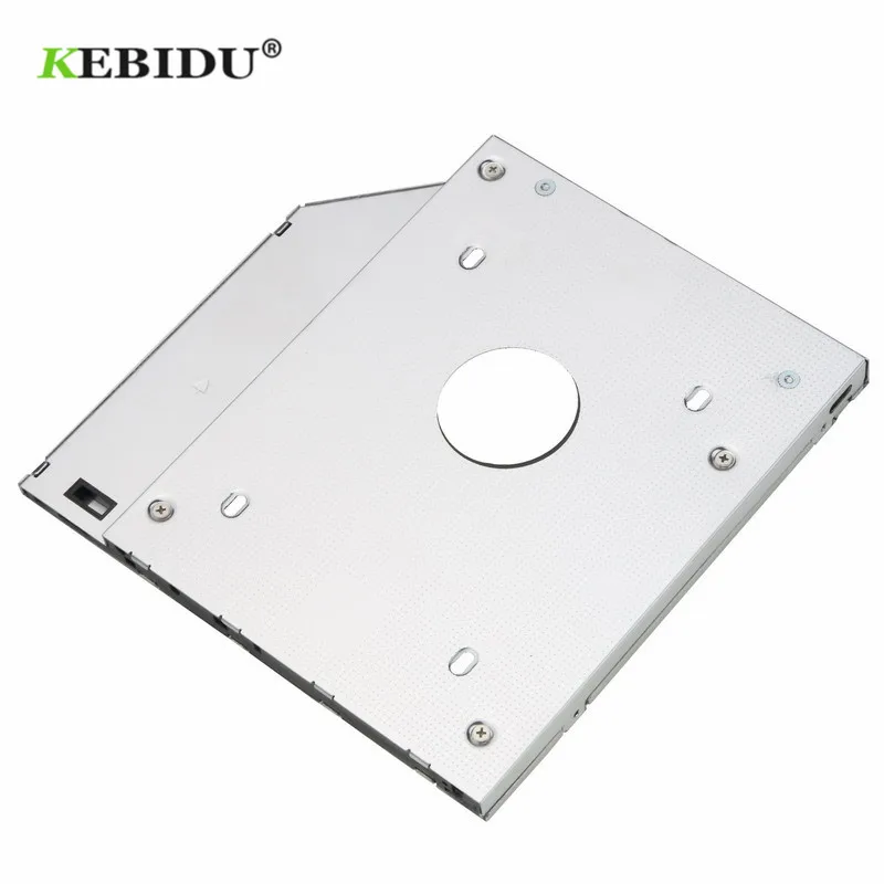 KEBIDU алюминиевый второй HDD Caddy 12,7 мм 2,5 2nd Ssd Hd SATA жесткий диск SSD чехол адаптер отсек для ноутбука CD-ROM OptiBay