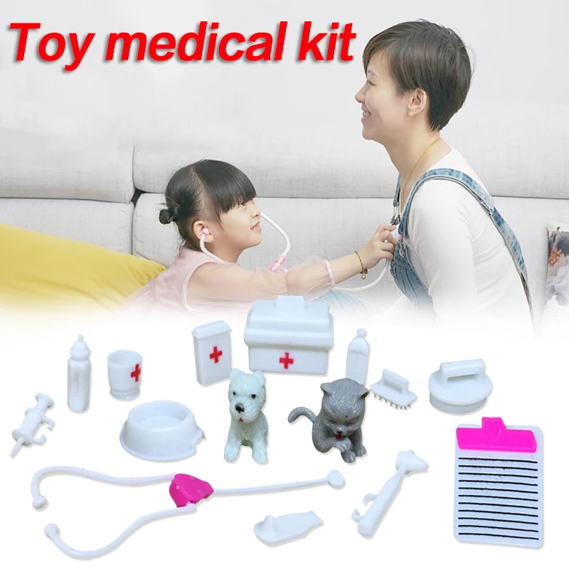 

1 Set Mini Plastic Popular Decor Puzzle Science Educational Toy Doctor Nurse Medical Role Plays For children and kids