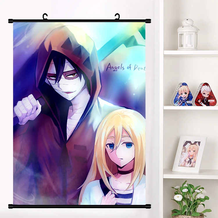 Аниме Satsuriku no Tenshi Angels Of Death Ray Zack настенные свитки плакат Настенные подвесные плакаты коллекция домашнего декора