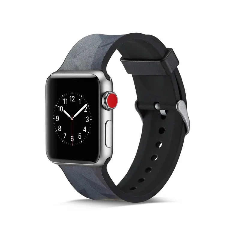 Силиконовые ремешки для Apple Watch Band 38 мм 42 мм браслеты силиконовый ремешок для Apple Watch 4 44 мм 40 мм ремешки для часов 20 цветов