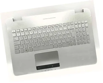 

UK keyboard for Asus R555JW R555JX R551JQ R555ZU Top case silver palmrest