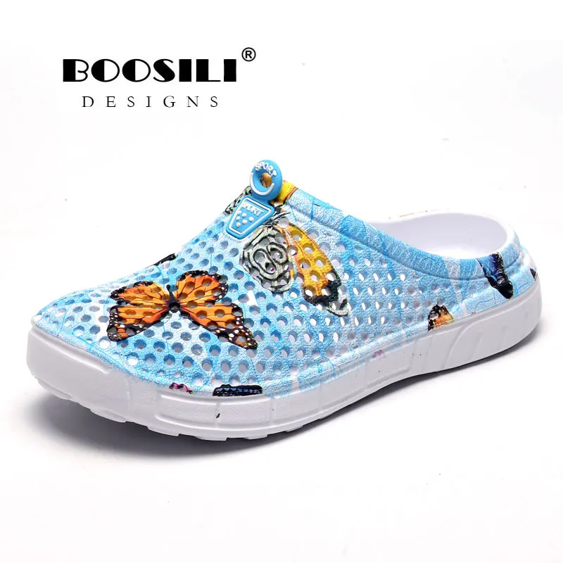 

2019 Promotion New Summer Mules Slippers Pantufas Double Combination Womens Garden Shoes Outdoor Casual Cool Slippers