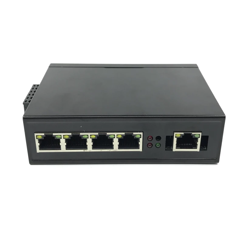 Управляемый промышленный сетевой коммутатор Ethernet с 5 портами 1000 м на DIN рейке gigabit
