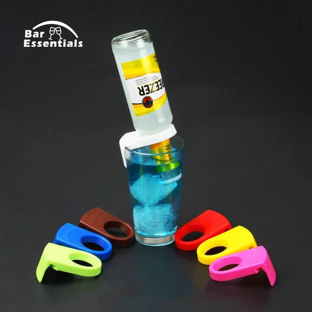 

4 pieces / lot ABS Bottle Buckle Beer Cocktail Snap Bar Drink Clips Bottle Holders wine bar kitchen accessories kitchen tools