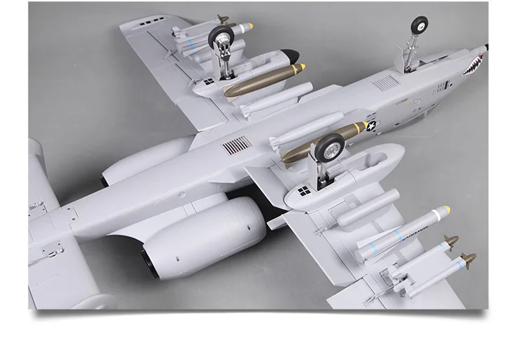 FMS двухканальный самолет 70 мм воздуховод A-10 модель самолета Thunderbolt II PNP