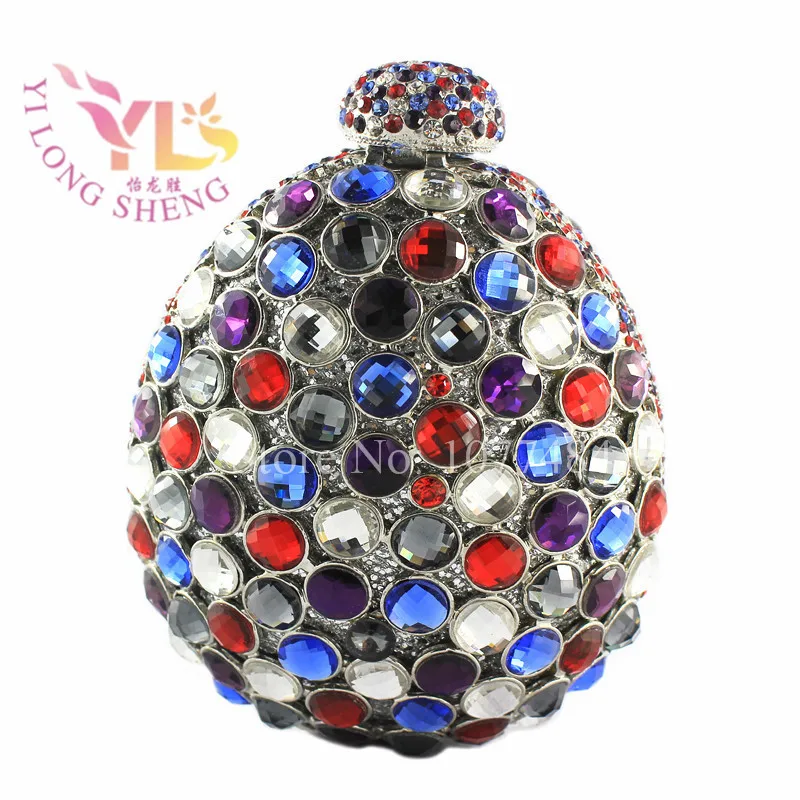 

Evening Bags Crystal Clutches NEW! HOT!Hot!Hot! Women Fashion Design Crystal Wedding Dress Storage Bag Clutch Box Case YLS-G07