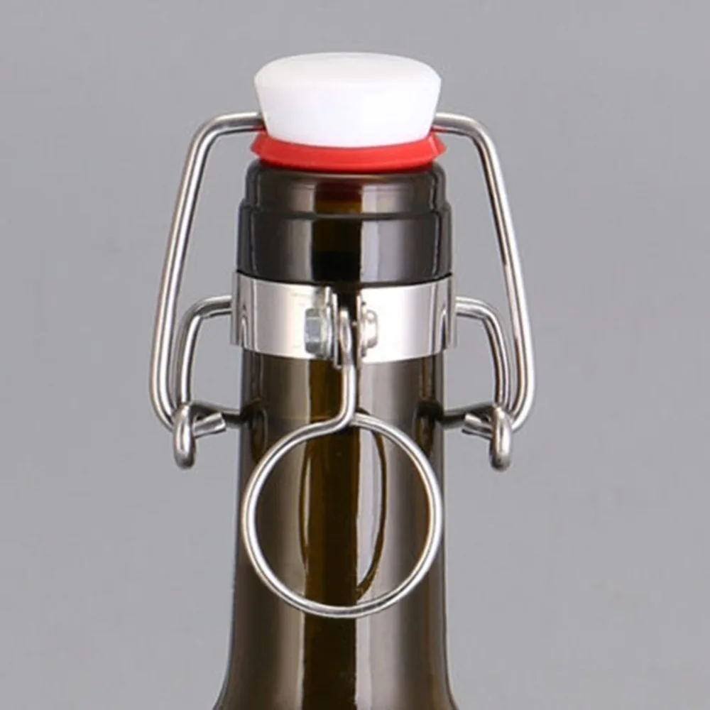 6PCS Brewing Wine Stopper Ez Cap Bottles Use Flip Top Stopper Homebrew Bottle Cork Root Beer ...