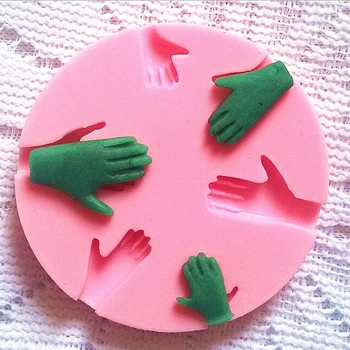 

CHENGLAN Human Hand Shaped 3D Silicone Cake Fondant Mold, Cake Decoration Tools, Soap, Candle Moulds