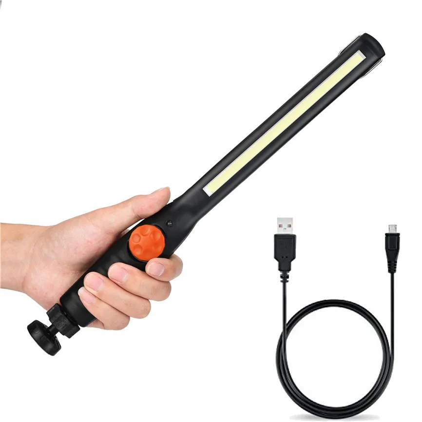 COB Светодиодный фонарь USB Магнитный ручной работы для дома гаража автомобиля Аварийный Открытый фонарик Oct#1