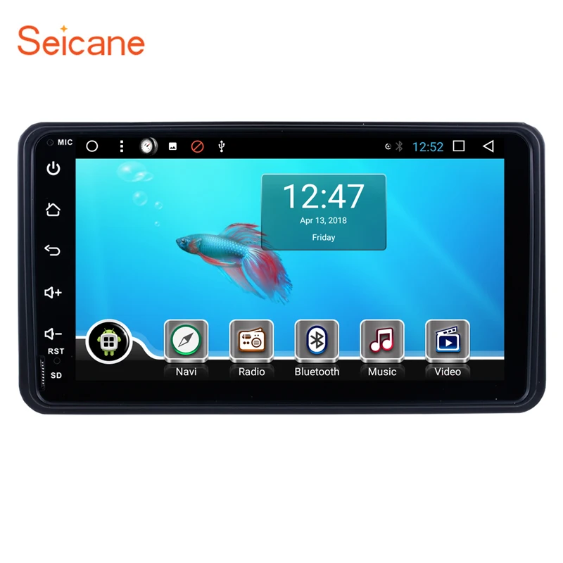Acheter Seicane Android 8.1 7 pouce Un Din Voiture Stéréo Radio Autoradio Navigation GPS Lecteur Multimédia Pour 2006 2012 suzuki Jimny