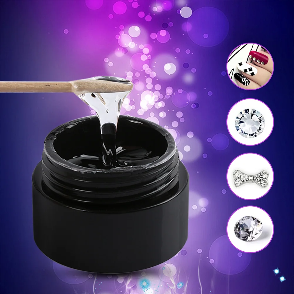 5ML Nail Art Rhinestones Gel Glue DIY UV Adhesives Super Sticky Gel for