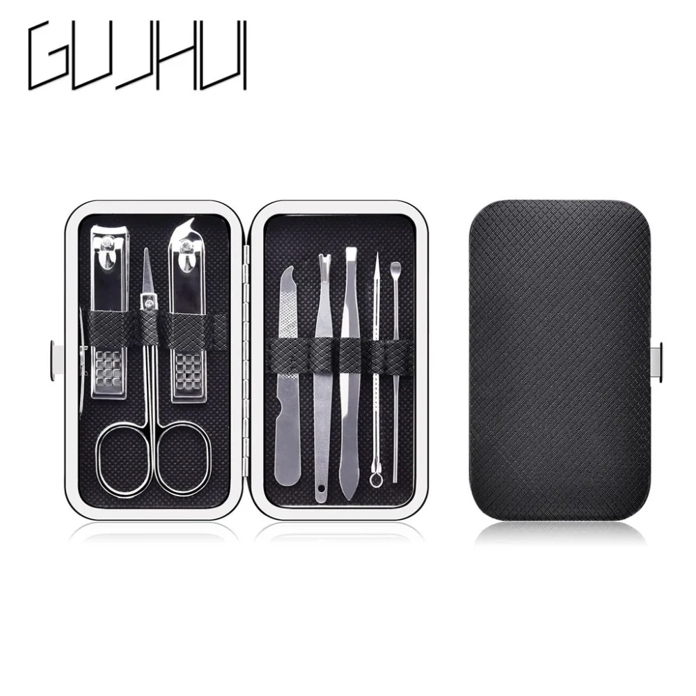 

8Pcs Professional manicure Stainless Steel Nail Clippers Scissors Suit Set Kits Manicure Set Nail Tool Stainless Steel LE
