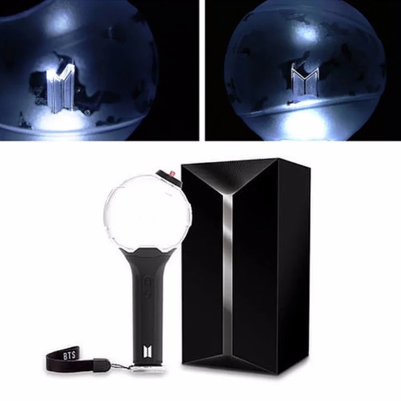 

PCMOS Kpop BTS Army Bomb Ver.3 Light sticks for Concern ARMY BOMB Bangtan Boys Glow Lamp Gifts Collection with 7 cards Kpop BTS