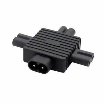 

IEC 320 IEC320 IEC Figure 8 C8 Male to 3X Female C7 plug Splitter Power Adapter connector for Power Supply 1 in 3 out