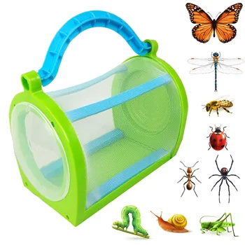 

Insect Cage With Carrying Handle Portable Bug House For Butterfly Dragonfly Cricket TB Sale