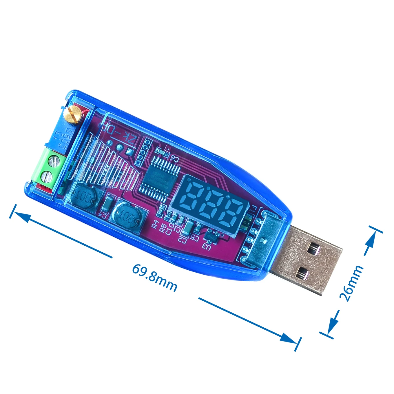 DC USB регулируемый Buck boost Питание Напряжение Регулятор модуль 5V до 3 V 9 В 12 24