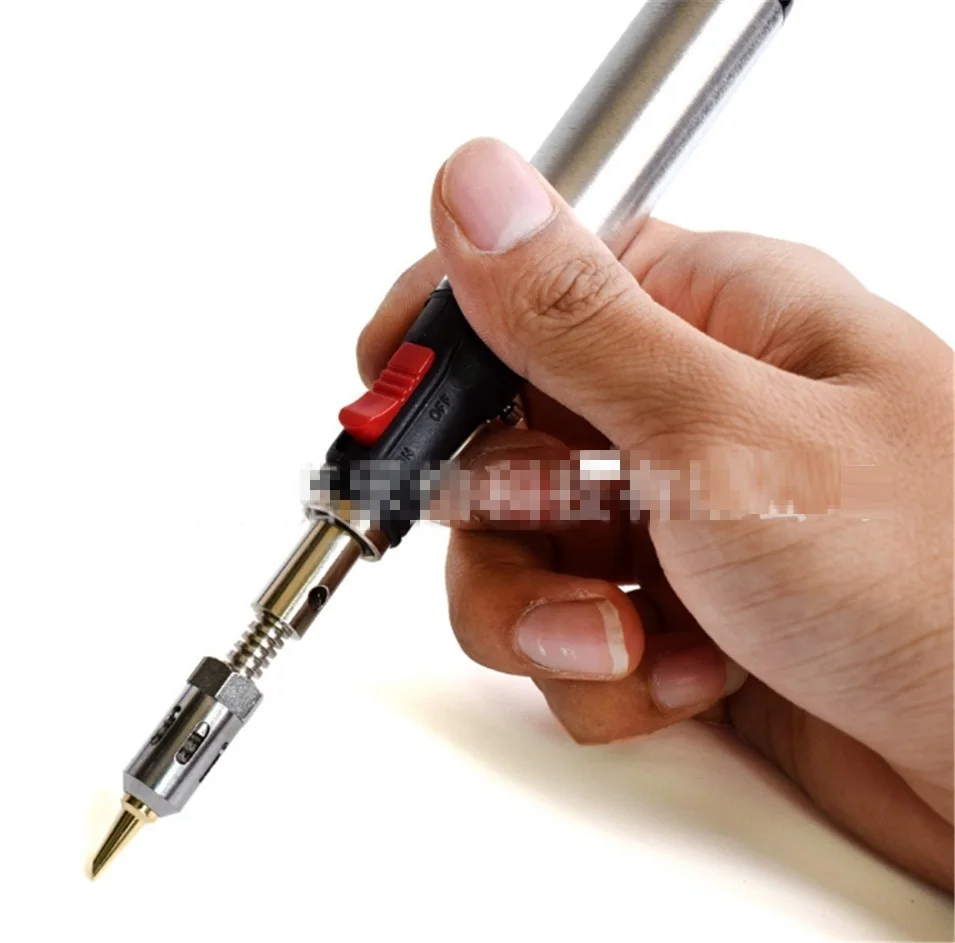 High Capacity Flame Butane Gas Soldering Iron Kit Set Pen Flame Torch