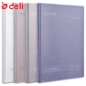 

Deli Note book 252mm*173mm Notebook Planner english notes 128 paper Simple Plastic Memory Notebook student English
