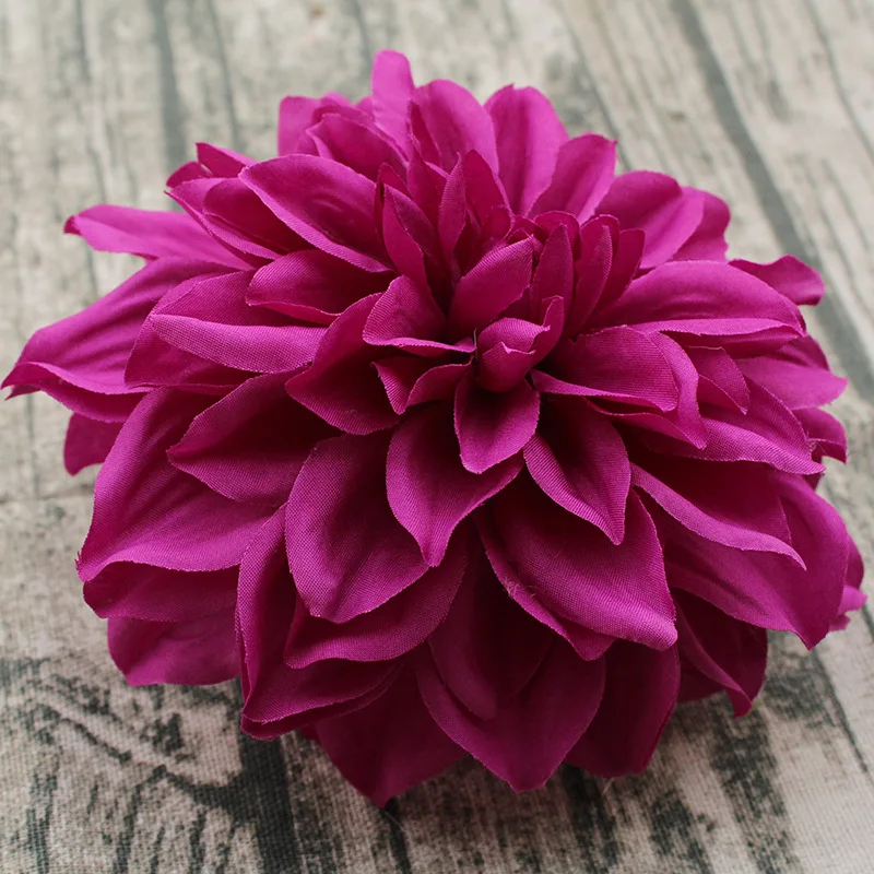 10PCS/lot Large Artificial Dahlia Peony Flower Head 15CM Dia Silk