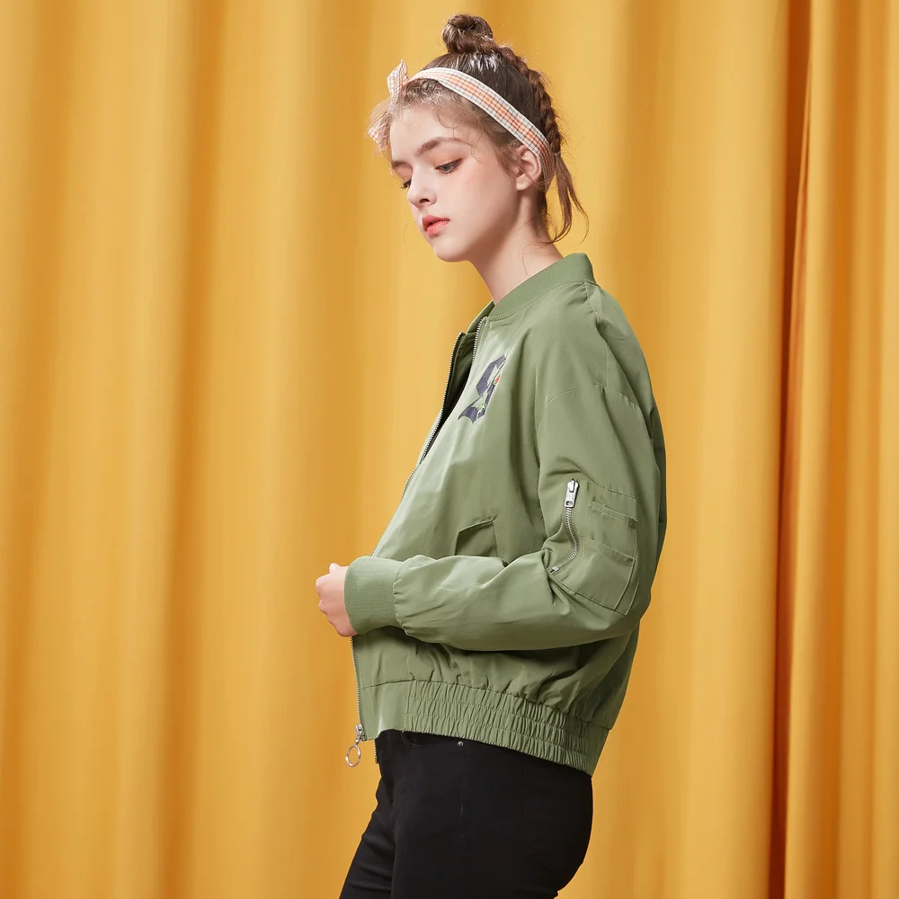 discount Metersbonwe short coat women chic aviator jacket student baseball jacket fashion