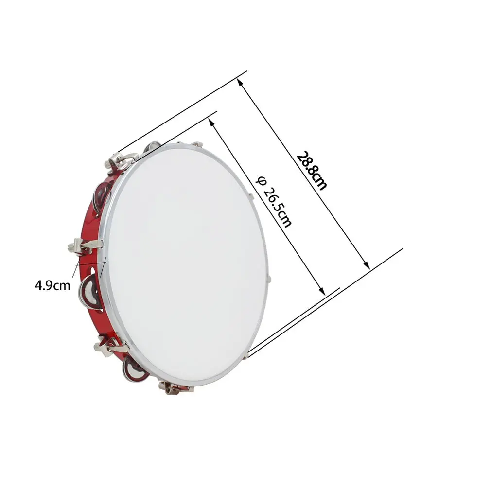 10 &quotБубен Капоэйра кожаный барабан Pandeiro Samba Tamborine Precussion музыкальный инструмент