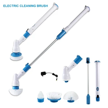 

1500mAh Electric Cleaning Brush Set Wireless USB Rechargeable Waterproof Cleaner Bathroom Cleaning Tool with 3 Brush Head Home