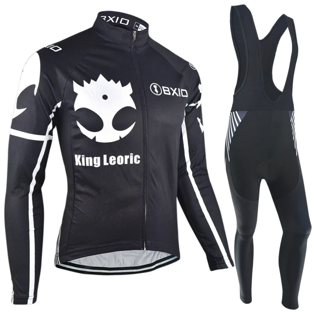 Bxio Winter Thermal Fleece Cycling Jerseys Warm Long Sleeve Bicycle
