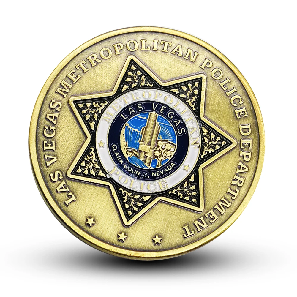 

USA Las Vegas Meteopolitan Police Challenge Coin Commemorativecoins Collection Gift