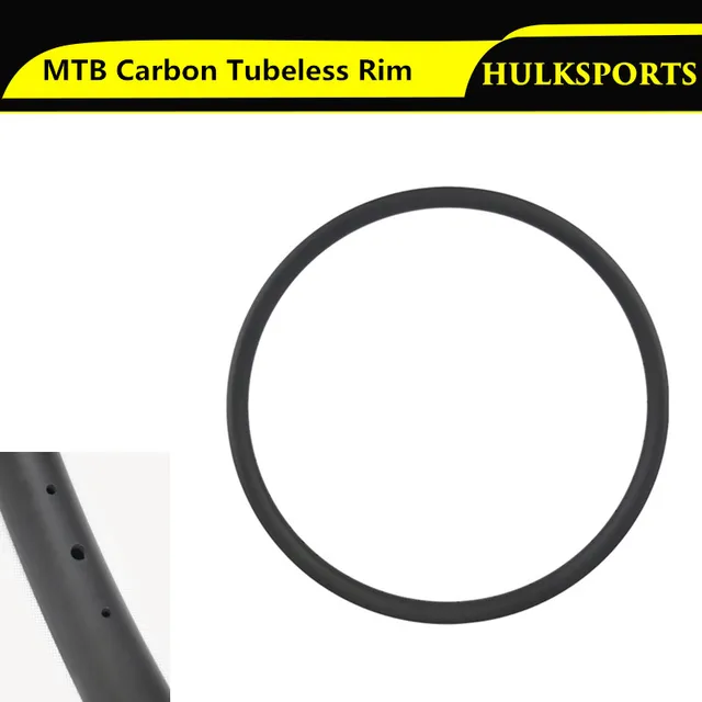Cheap 29er Carbon Fiber Mountain Bicycle Carbon Rims 650B Tubuless Bike MTB Rim for Carbon Racing Wheels HK-M28-W35-29-A