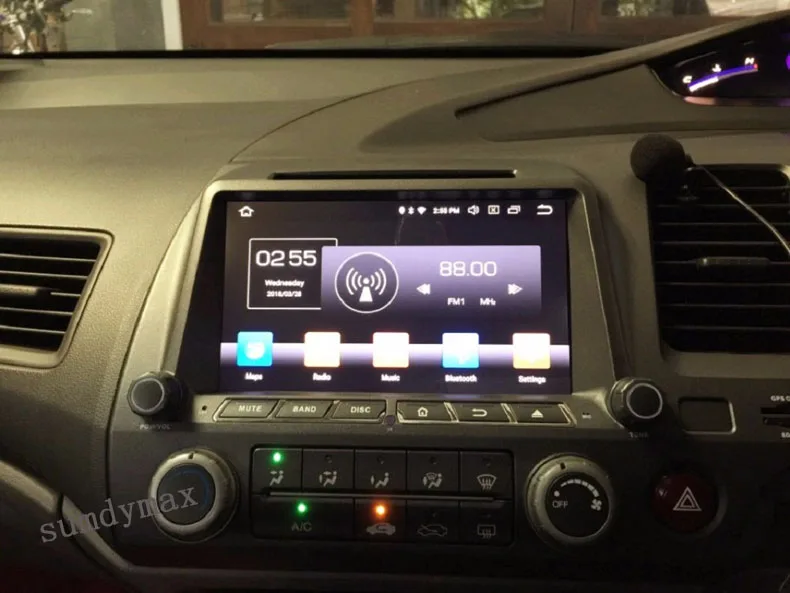 Top Fit for honda civic right driving 2006-2011 android 9.0 Car Multimedia Player with gps navigation built in wifi mirror link 4