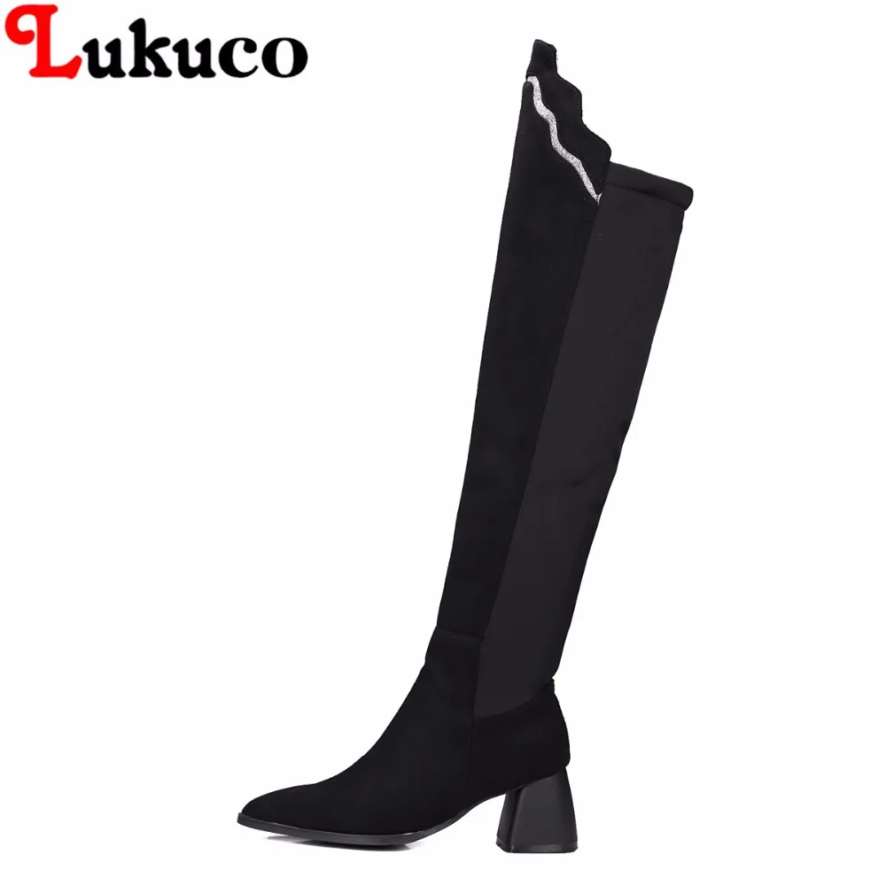 

2018 sweet concise boots large size 36 37 38 39 40 41 42 43 Stretch Fabric design women sexy shoes real pictures free shipping