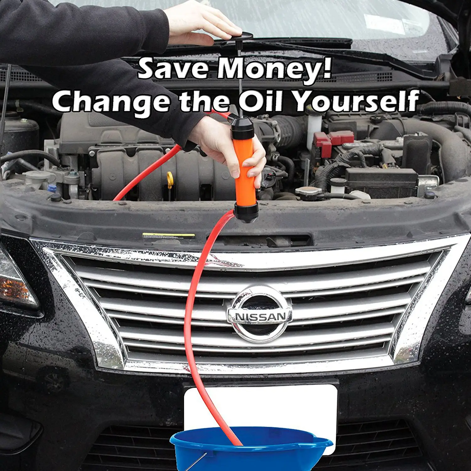  Portable Manual Oil Pump Siphon Tube Car Hose Fuel Gas Extractor Transfer Sucker Inflatable Pump To