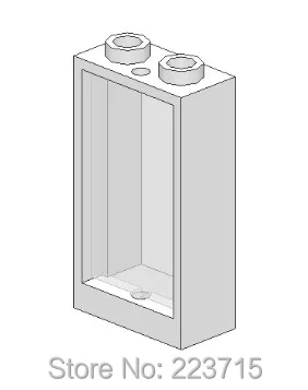 *Window 1x2x3 w. glass* 20pcs Y104 DIY enlighten block brick part No.60593 Compatible With Other Assembles Particles