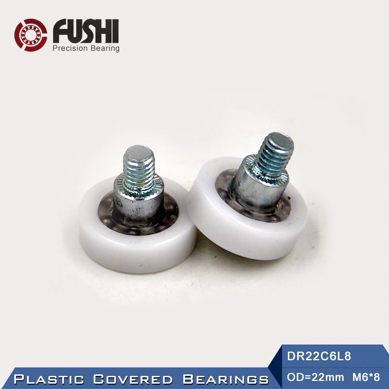 Подшипник DR22C6L7 с винтовым шкивом 6*22*7 мм (2 шт.) роликовые подшипники для дверей и